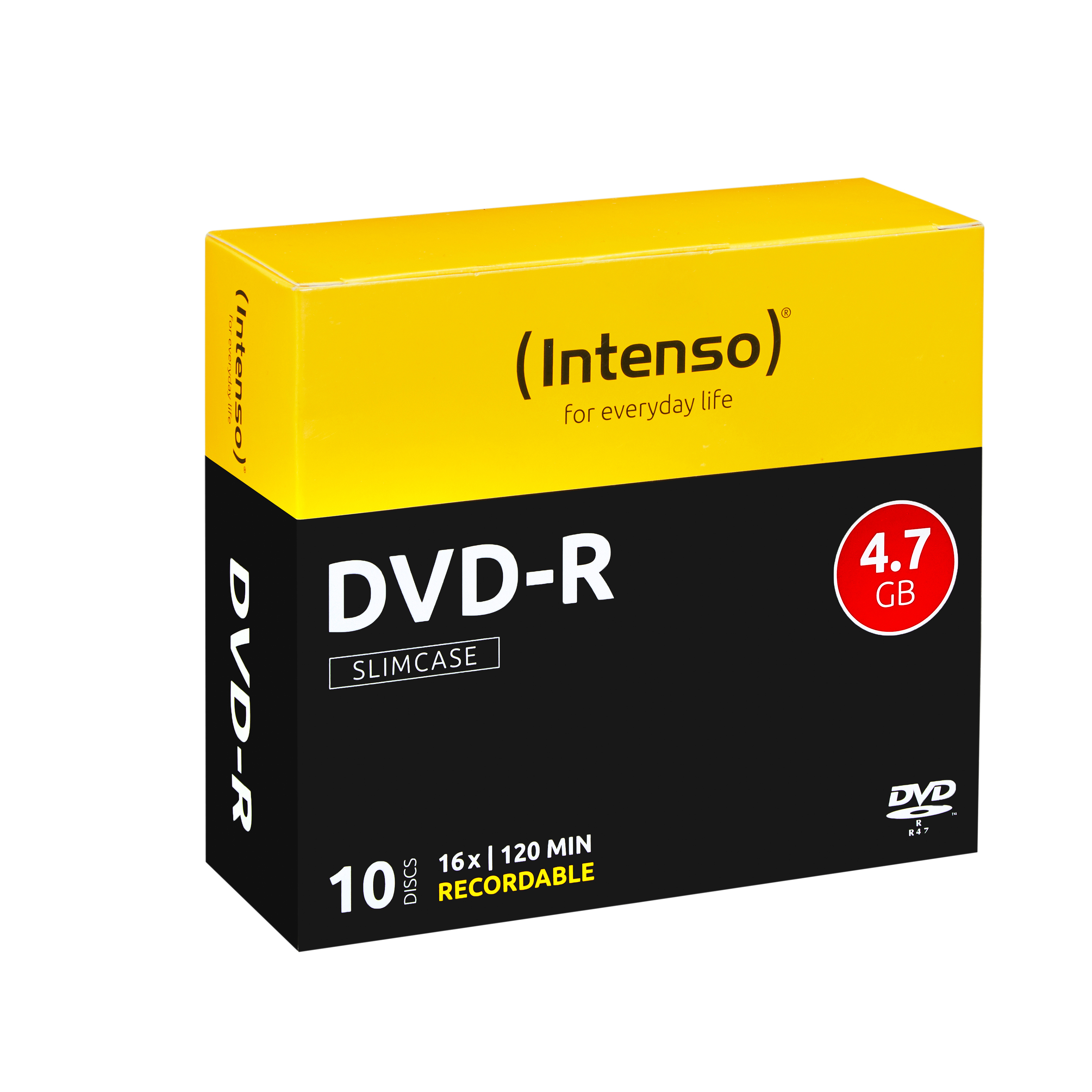 Image of Intenso DVD-R 4.7GB, 16x 10 pc(s)