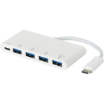 eSTUFF USB-C Charging hub USB 3.2 Gen 1 (3.1 Gen 1) Type-C 5000 Mbit/s White