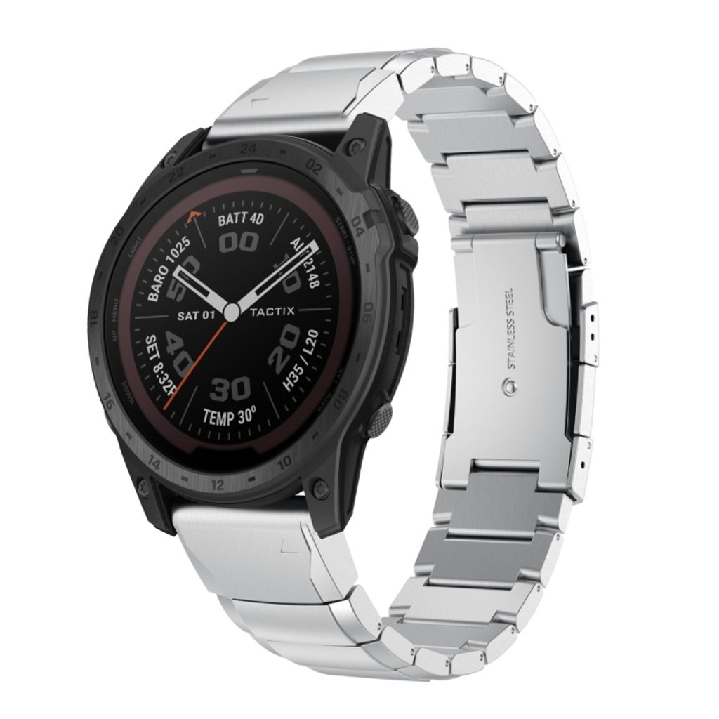 EU Product - Tactix 7 Stainless steel Watch Band - Silver thumbnail