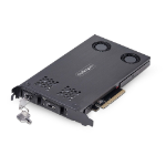 StarTech.com Dual-Bay M.2 NVMe SSD to PCIe x8 Removable Mobile Rack; Bifurcation Required; Tool-less Installation, PCIe Backplane w/Two Hot-Swap Drive Bays