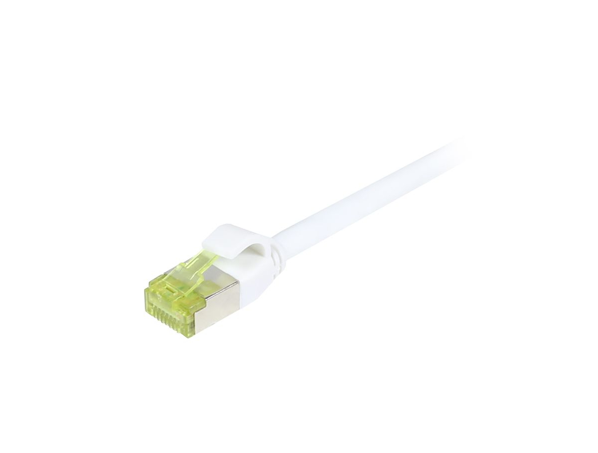 EU Product - Patchkabel RJ45 CAT6A 500Mhz weiss S/FTP slimline rund d - Cable - Network thumbnail