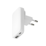 dbramante1928 Pro - EU/US Slim Charger - USB-C 30W+USB-A 30W - W