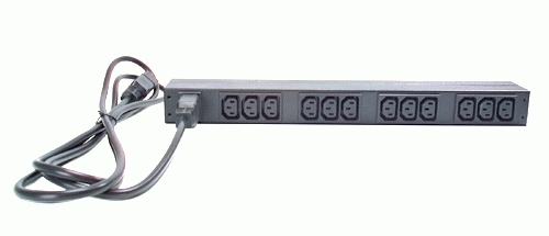 Image of APC Basic Rack PDU power distribution unit (PDU) 12 AC outlet(s)...