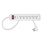 Monoprice 27854 surge protector White 6 AC outlet(s) 125 V 95.7" (2.43 m)