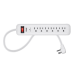 Monoprice 27854 surge protector White 6 AC outlet(s) 125 V 95.7" (2.43 m)