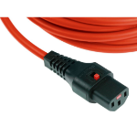 4Cabling 011.180.2104 power cable Red 3 m IEC C13 IEC C14