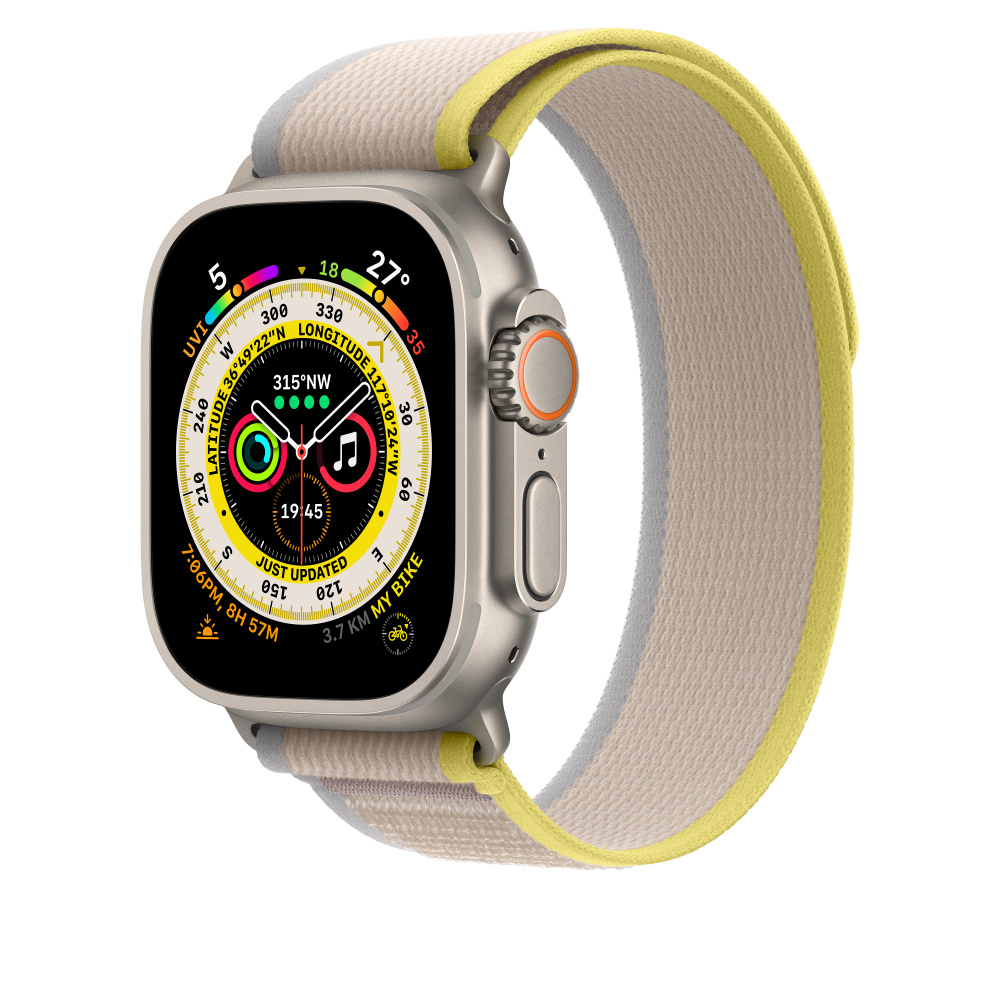 Image of Apple MQEH3ZM/A Smart Wearable Accessories Band Beige, Yellow Nylon