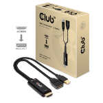 CLUB3D CAC-1331 video cable adapter 9.84" (0.25 m) HDMI DisplayPort Black