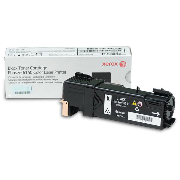 Xerox 106R01480 Toner Cartridge black. 2.6K pages/5% For Xerox Phaser