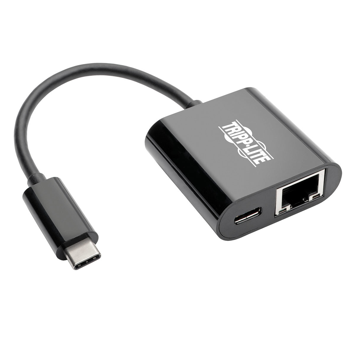 Tripp Lite Usb C To Gigabit Network Adapter With Usb C Pd Charging Thunderbolt 3 Black