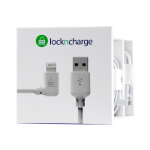 LocknCharge Lightning Cable Right Angle 1.2m 5-pack