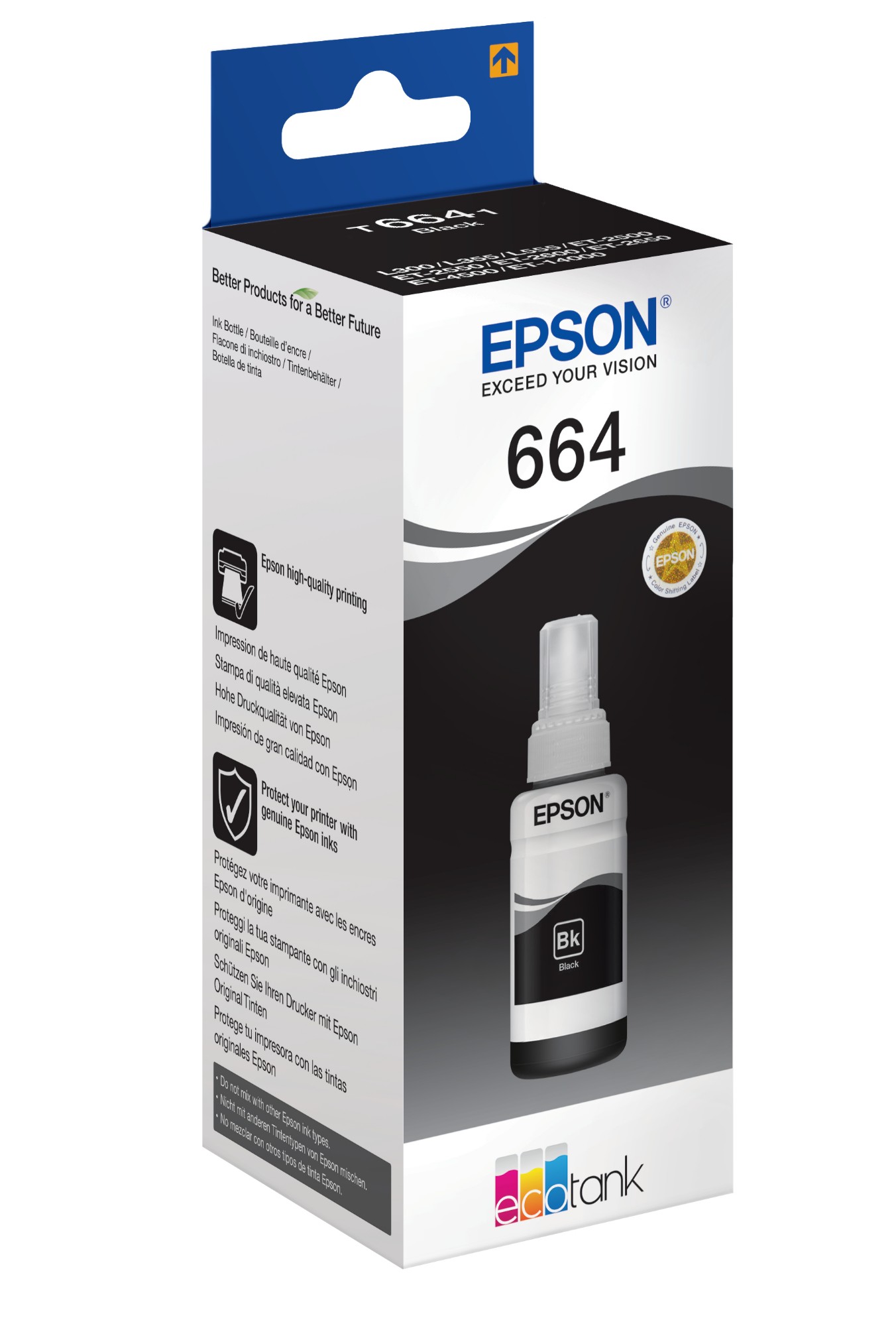 Epson C13T664140 (664) Ink bottle black, 4K pages, 70ml, 9744 in ...