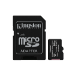 Kingston Technology 64GB micSDXC Canvas Select Plus 100R A1 C10 Three Pack + Single ADP