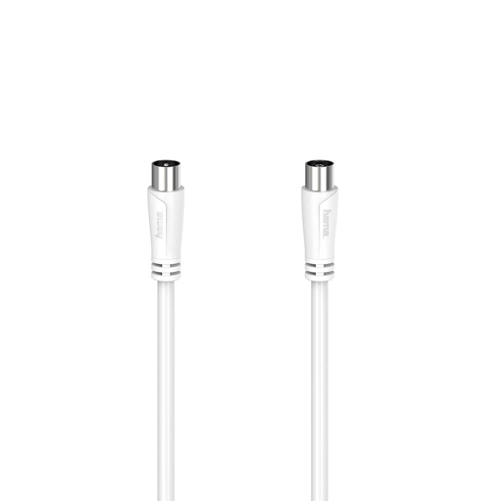Hama 00205047 koaxialkablar 5 m Koaxial Vit