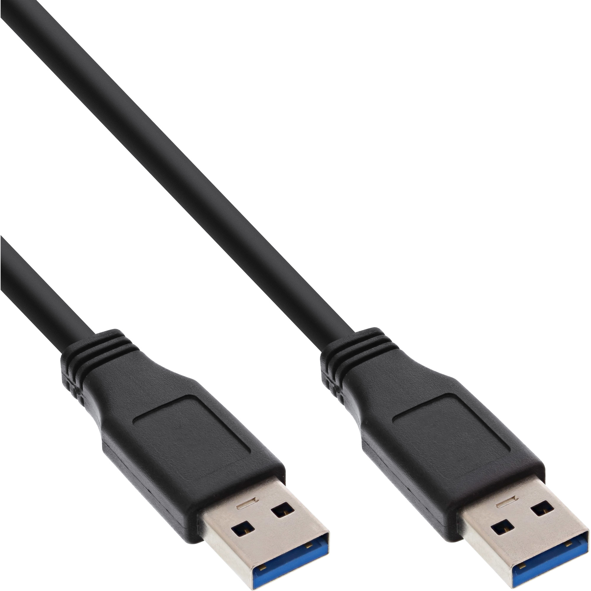 Image of InLine USB 3.2 Gen.1 Cable Type A male / A male, black, 2m