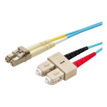 Monoprice 45978 InfiniBand/fibre optic cable 157.5" (4 m) LC SC OFNR Aqua color