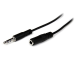 StarTech.com Cable de 1m de Extensión Alargador de Auriculares Mini-Jack 3,5mm 3 pines Macho a Hembra
