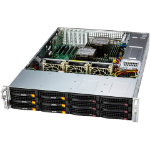 Supermicro SSG-621E-ACR12L server barebone Intel C741 LGA 4677 (Socket E) Rack (2U) Black, Silver