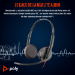 Poly Micro-casque stéréo Blackwire C3225 USB-C