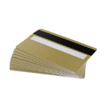 Digital ID Light Gold Premium 760 Micron Cards With Hi-Co Magnetic Stripe & Signature Strip Panel (Pack of 100)