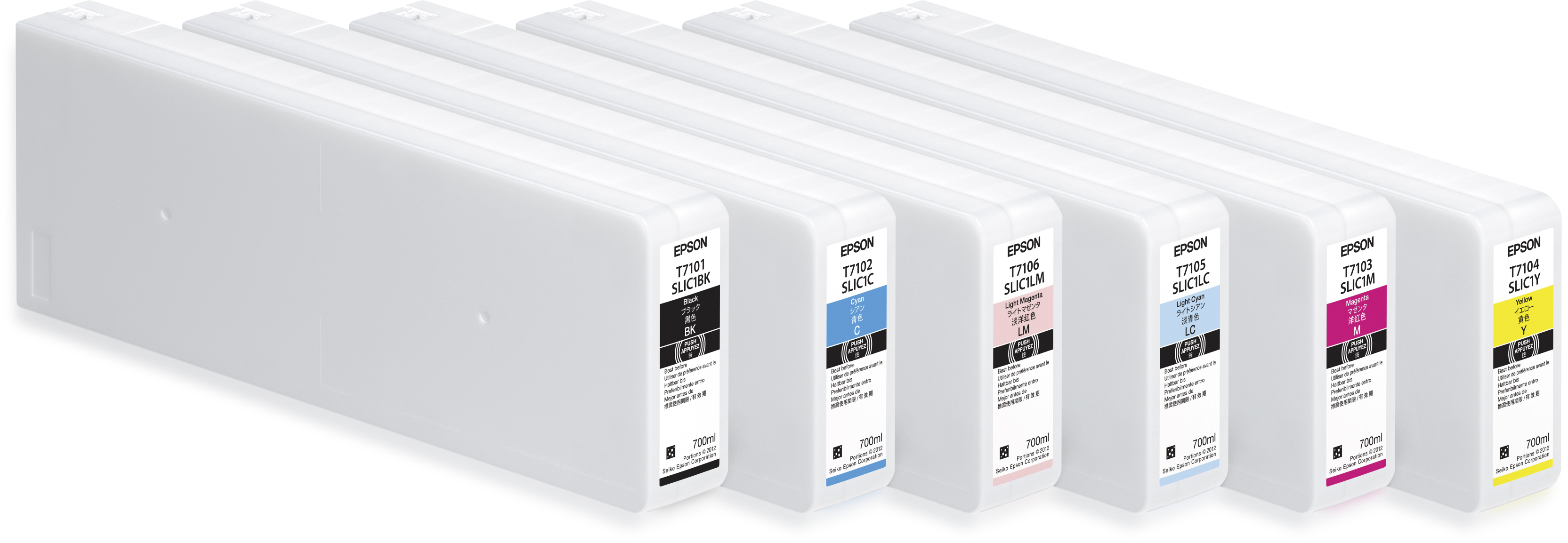 Image of Epson C13T710600/T7106 Ink cartridge light magenta 700ml for Epson...