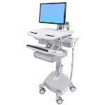 Ergotron SV44-12A2-C multimedia cart/stand Aluminium, Grey, White Flat panel