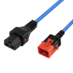 Microconnect MC-C20C21LOCK-2MB power cable Blue 2 m C20 coupler