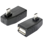 DeLOCK 65474 cable gender changer micro USB-B USB 2.0-A Black
