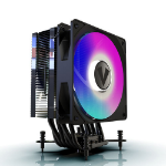 VIDA Boreas Black ARGB Heatsink & Fan Intel/AMD 2000RPM Hydraulic Fan 6 Copper Heatpipes 220W TDP Optional Plain Black Fan included