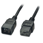 Bachmann 0.5m C19 - C20 Zwart 0,5 m C19 stekker C20 stekker