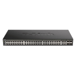 D-Link DGS-2000-52 network switch Managed L2/L3 Gigabit Ethernet (10/100/1000) 1U Black