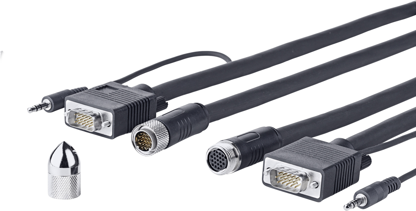Vivolink PROVGASCW10 VGA cable 10 m VGA (D-Sub) Black