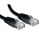 Cables Direct 0.25m Cat6, M - M networking cable Black U/UTP (UTP)