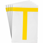 Brady TS-152.40-514-T-YL-20 self-adhesive symbol 20 pc(s) Yellow Letter