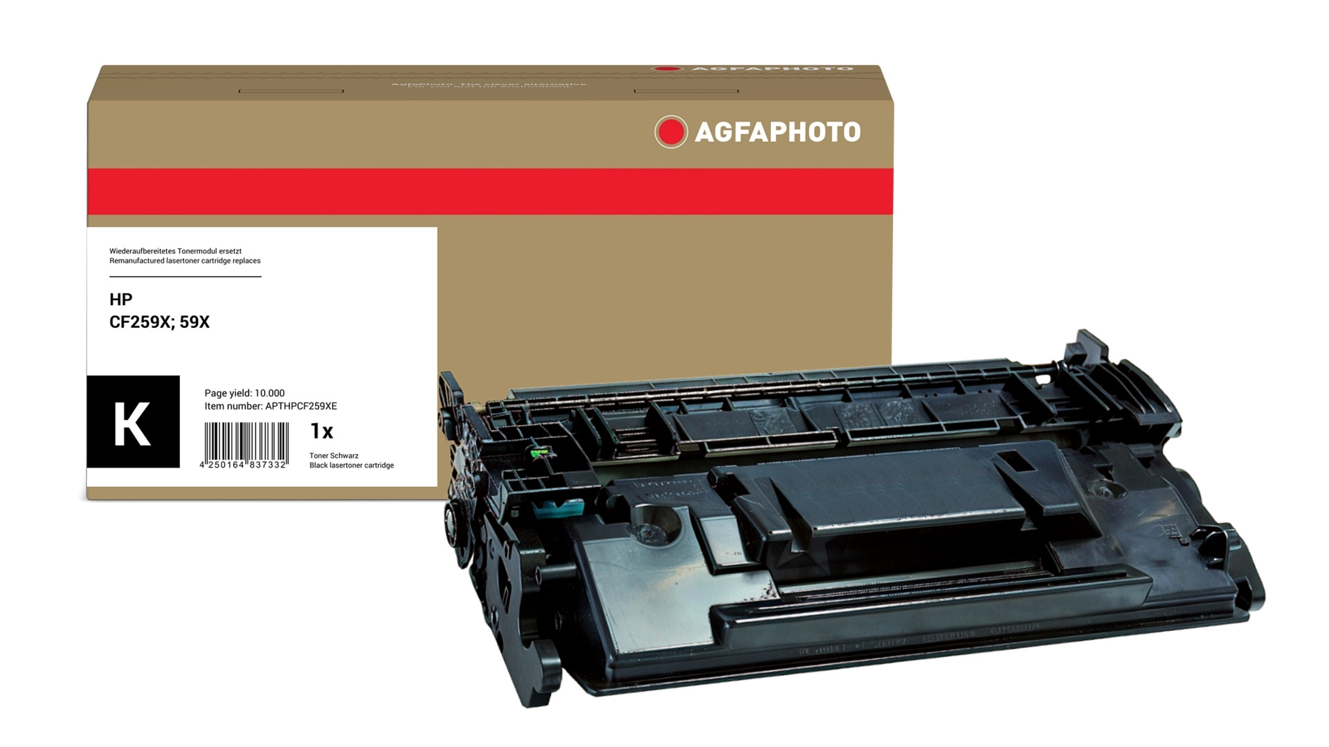 AgfaPhoto Compatible Toner Cartridge. Black. Replacement for HP CF259X