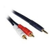 C2G 3m Velocity 3.5mm Stereo Male to Dual RCA Male Y-Cable audio cable 2 x RCA Black