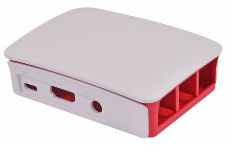 Image of Raspberry Pi 2519567 development board accessory Housing Red, White