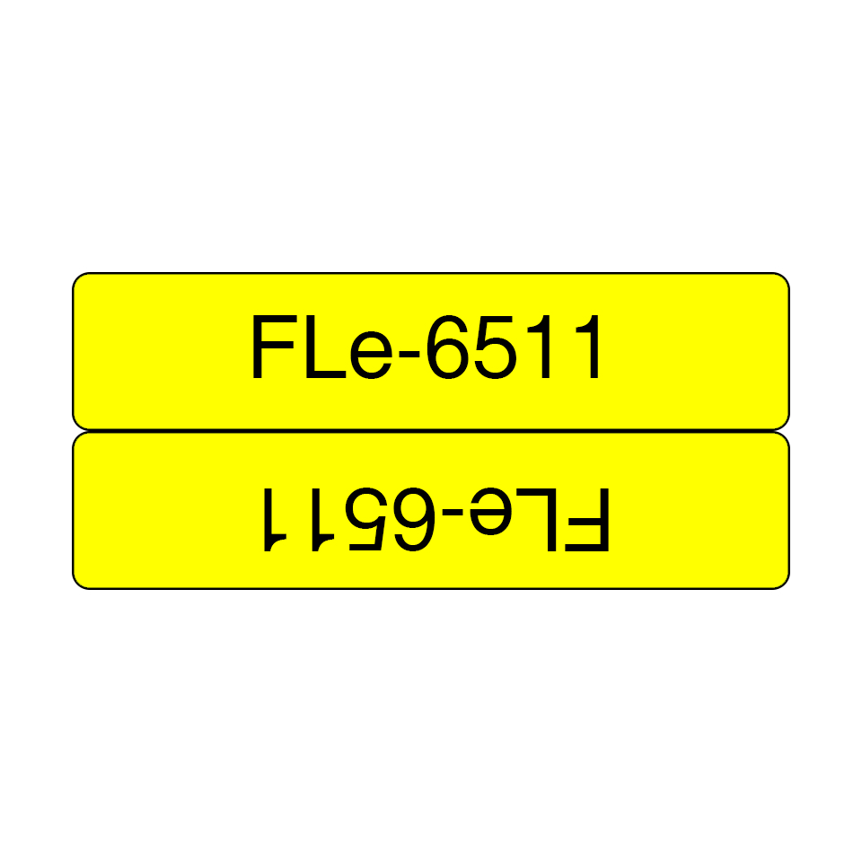 Brother FLE-6511 DirectLabel Label yellow 45mm x 21mm Pack=72