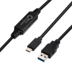 Microconnect USB3.1CA5AMP USB cable USB 3.2 Gen 1 (3.1 Gen 1) 5 m USB C USB A Black  Chert Nigeria