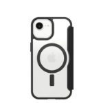 OtterBox React Folio for MagSafe Series for Apple iPhone 17e/16e/15/14/13, transparent/black