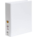 MARBIG CLEAR VIEW INSERT BINDER A4 2D RING 50MM WHITE