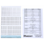 Panduit PCMB-3 self-adhesive label Rectangle Black, White