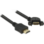 DeLOCK HDMI A, 1m HDMI kabel HDMI Type A (Standaard) Zwart