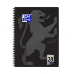 Oxford 400121610 writing notebook A4+ 160 sheets Black, Grey