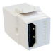 Cablenet HDMI Female - Female (Gold) Keystone White