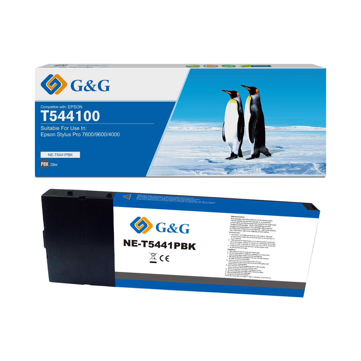Image of CTS Wholesale Compatible Epson Stylus Pro 9600 Photo Black Ink T544100