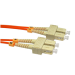 Cables Direct SC-SC, OM2, MMF, 0.5m fibre optic cable Orange