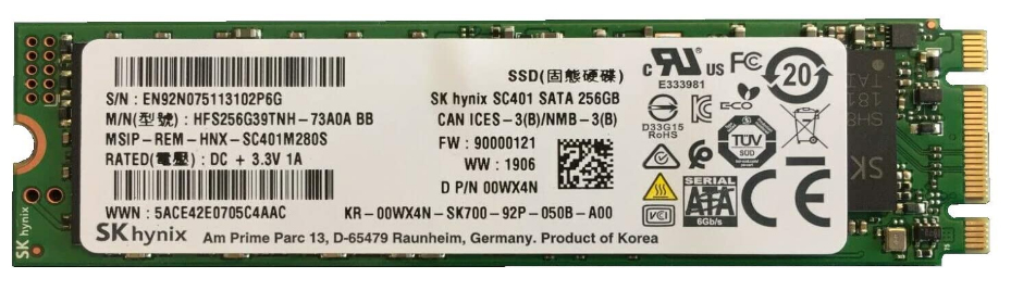 Image of DELL 0WX4N internal solid state drive 256 GB Serial ATA III