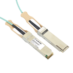Black Box QSFP-100G-AOC15M-BB InfiniBand en Glasvezelkabel 15 m QSFP28 Aqua-kleur
