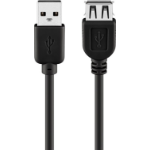 Goobay 68622 USB cable 0.3 m USB 2.0 USB A Black
